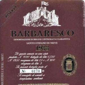 Bruno Giacosa Albesani Santo Stefano 1985