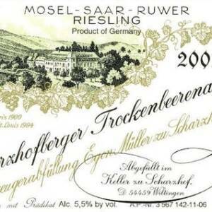 Egon Muller Scharzhofberger Riesling Trockenbeerenauslese 2005, 1.5L