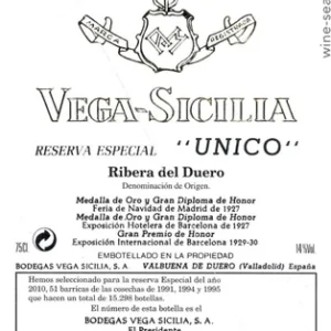 Vega Sicilia Unico Gran Reserva 1994